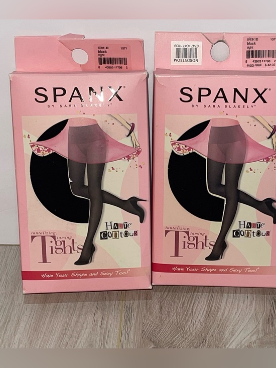 SPANX Accessories - NEW 2 Pair SPANX Black Tights Stockings Size E